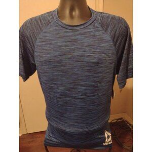 NWT New Reebok Classic Heather Blue Activewear T-Shirt Medium M S/S